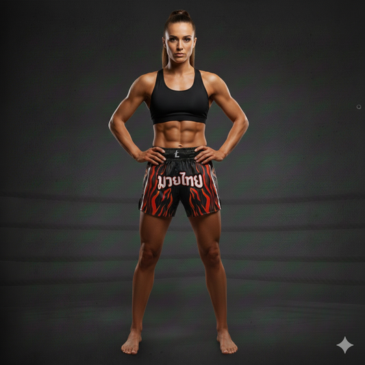 Siam Blaze - Muay thai shorts Red