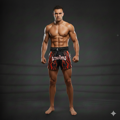 Siam Blaze - Muay thai shorts Red